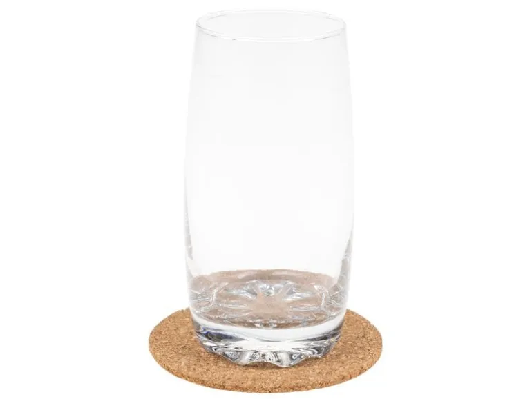 FURBER Glasuntersetzer Kork, 6 Stück, Ø 10 cm