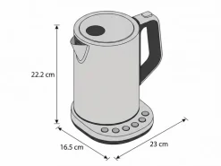 FURBER Wasserkocher Select 1.5 l, Edelstahl