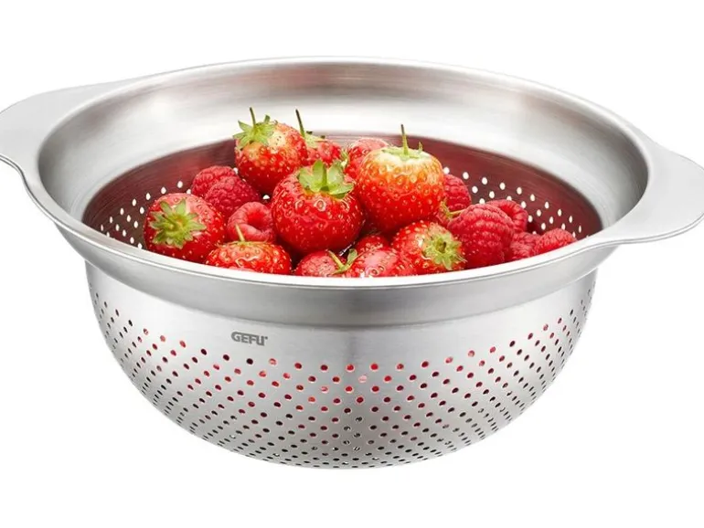 GEFU Abtropfsieb Premio Ø 23 cm, Silber