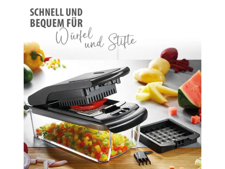 GEFU Gemüseschneider Treppo Transparent/Schwarz