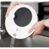 GEFU Salatschleuder Rotare 25 cm, Schwarz/Weiss