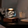 Gingko LED Stimmungslicht Amber Delfin Braun/Transparent