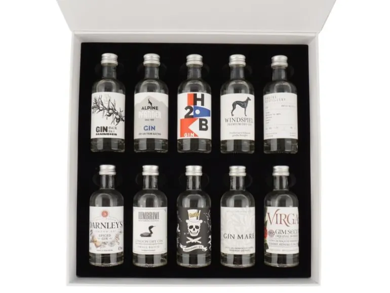 Glen Fahrn Geschenkbox The Gin Box «World Gin Tour» 10 x 50 ml
