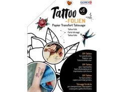 Glorex Tattoopapier Tattoo-Folie A4, 2 Stück