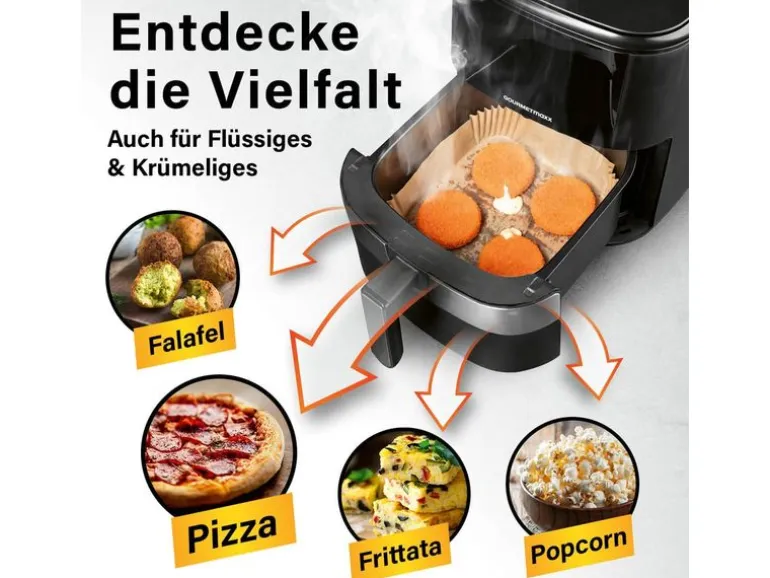 GOURMETmaxx Backpapierschalen, 16 x 16 x 4.5 cm, 50 Stück