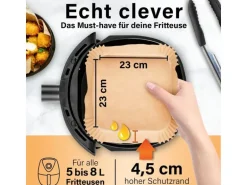 GOURMETmaxx Backpapierschalen, 23 x 23 x 4.5 cm, 50 Stück