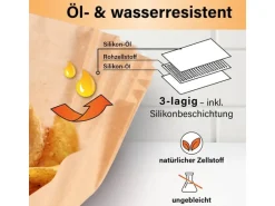 GOURMETmaxx Backpapierschalen, 23 x 23 x 4.5 cm, 50 Stück