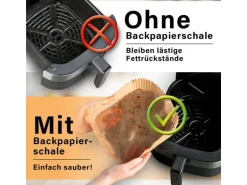 GOURMETmaxx Backpapierschalen, 23 x 23 x 4.5 cm, 50 Stück