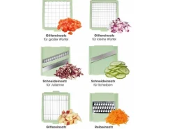 GOURMETmaxx Gemüseschneider Grün/Weiss