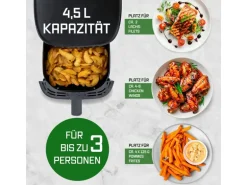 GOURMETmaxx Heissluft-Fritteuse AirGenius S 4.5 l