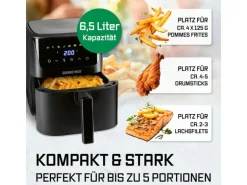 GOURMETmaxx Heissluft-Fritteuse 6.5 l