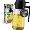 GOURMETmaxx Öl Spender 470 ml, Schwarz/Transparent