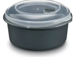 GOURMETmaxx Mikrowellendose 3 Stück 650/1000/1800ml Grau