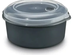 GOURMETmaxx Mikrowellendose 3 Stück 650/1000/1800ml Grau
