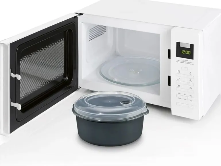 GOURMETmaxx Mikrowellendose 3 Stück 650/1000/1800ml Grau