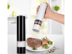 GOURMETmaxx Salz- und Pfeffermühle 22.4 cm, Schwarz/Weiss