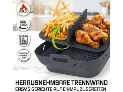 GOURMETmaxx Silikonform 21 x 21 x 8 cm, Anthrazit