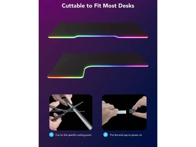 Govee LED Stripe Neon Gaming Table Light, 3 m, RGBIC, Wi-Fi + BT