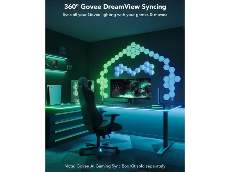 Govee LED Stripe Neon Gaming Table Light, 3 m, RGBIC, Wi-Fi + BT