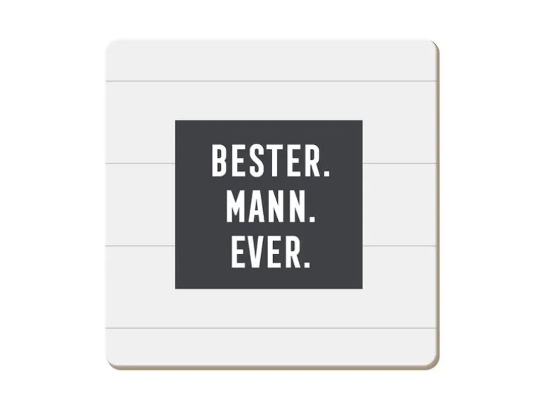 Grafik Werkstatt Korkuntersetzer Bester. Mann. Ever.