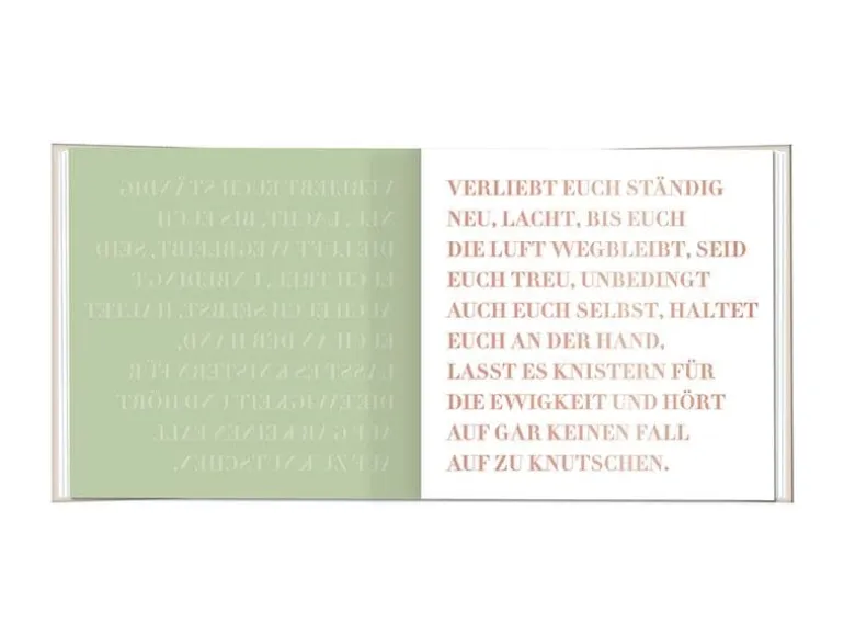 Grafik Werkstatt Minibuch Ihr feiert Hochzeit!