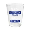 Grafik Werkstatt Schnapsglas Nachschenken statt nachdenken