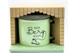 Grafik Werkstatt Vintage Becher Bergglück, Der Berg ruft
