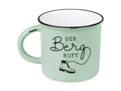 Grafik Werkstatt Vintage Becher Bergglück, Der Berg ruft