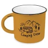 Grafik Werkstatt Vintage Becher Bergglück Camping Crew