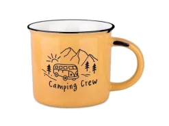 Grafik Werkstatt Vintage Becher Bergglück Camping Crew