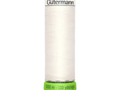 Gütermann Näh- und Stickgarn Allesnäher rPET 100 m Rohweiss