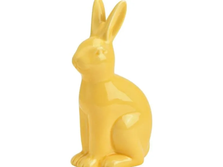 G. Wurm Aufsteller Hase 16 cm, Gelb