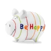 G. Wurm Spardose Be Happy 12.5 x 9 x 9 cm