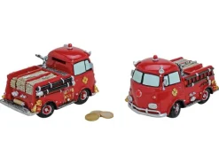 G. Wurm Spardose Feuerwehrwagen 10 x 17 x 11 cm