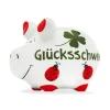 G. Wurm Spardose Glücksschwein 12.5 x 9 x 9 cm