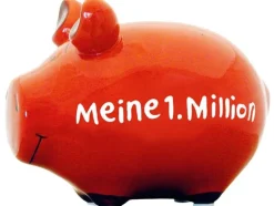 G. Wurm Spardose Meine 1. Million 12.5 x 9 x 9 cm
