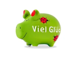 G. Wurm Spardose Viel Glück 12.5 x 9 x 9 cm