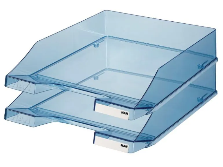 HAN Ablagekorb KLASSIK A4 Blau/Transparent