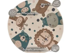 Hanse Home Dekoteppich Animal Party Ø 100 cm