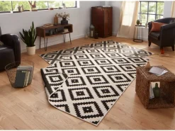 Hanse Home Malta In- & Outdoor Teppich 160 x 230 cm, Schwarz/Crème