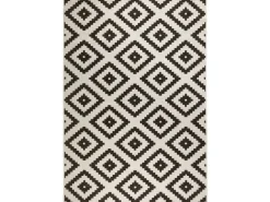 Hanse Home Malta In- & Outdoor Teppich 160 x 230 cm, Schwarz/Crème