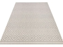 Hanse Home Raute In- & Outdoor Teppich 160 x 230 cm, Grau/Crème