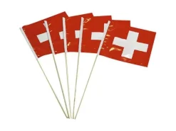 Haushaltsware Partyfähnchen Schweizerkreuz, 5er Pack