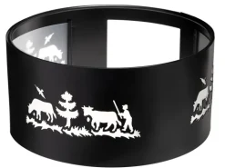 Heidi Cheese Line Fondue-Rechaud Windschutz Alpes Schwarz