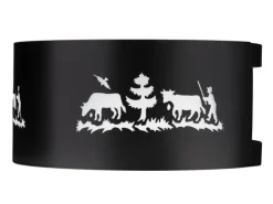 Heidi Cheese Line Fondue-Rechaud Windschutz Alpes Schwarz