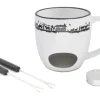 Heidi Cheese Line Schokoladenfondue-Set Alpes 4 Teile, Weiss