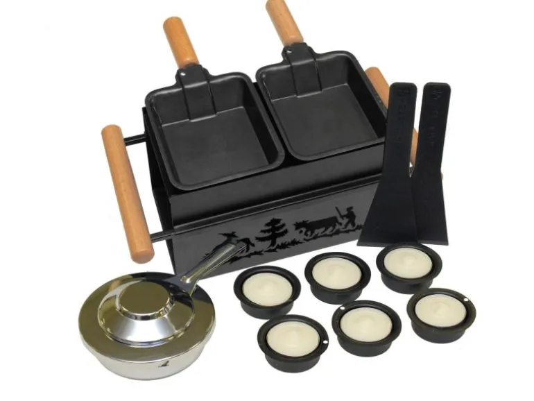 Heidi Cheese Line Teelicht-Raclette Tête-à-Tête Schwarz