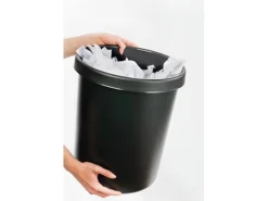 Helit Papierkorb 30 l, Schwarz