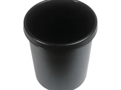 Helit Papierkorb 30 l, Schwarz