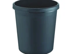 Helit Papierkorb 30 l, Schwarz